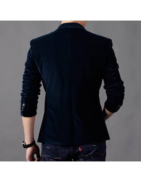 Blazer coréen style casual slim poche colorée