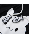 T-shirt à capuche chat
