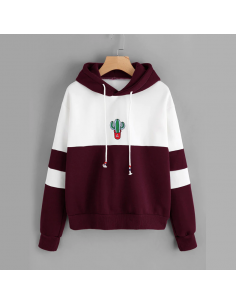 Sweat à capuche cactus