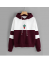Sweat à capuche cactus