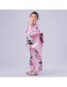 Kimono Japonais Enfant Rose