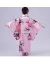 Kimono Japonais Enfant Rose