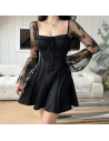 Robe Noir Dentelle Goshikku