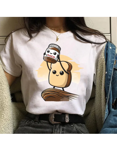T-shirt chokorēto Kawaii