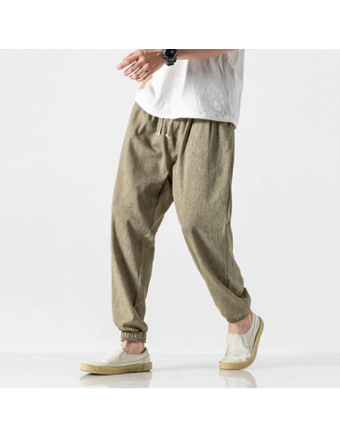 Pantalon Casual Harem Beige