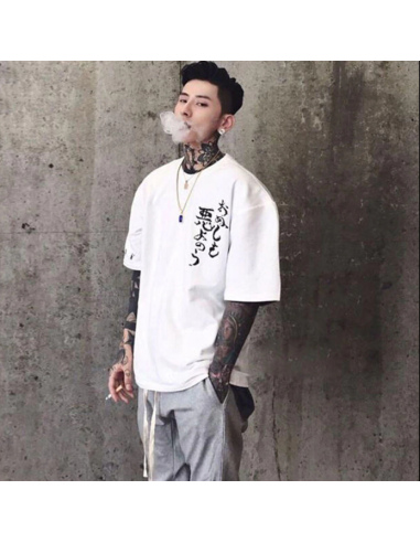 T-shirt imprimé kanji Blanc