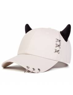 Casquette Neko Punk Beige
