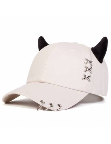 Casquette Neko Punk Beige