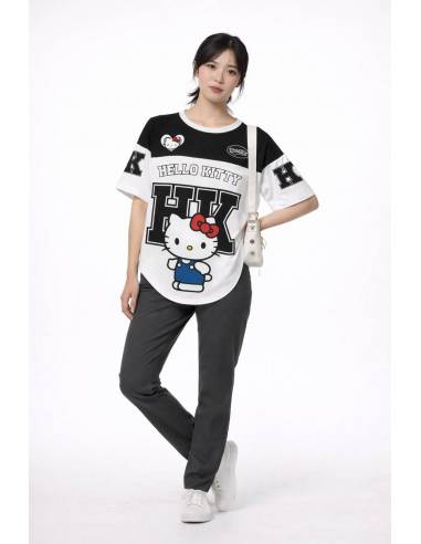 T-shirt Hello Kitty noir et blanc